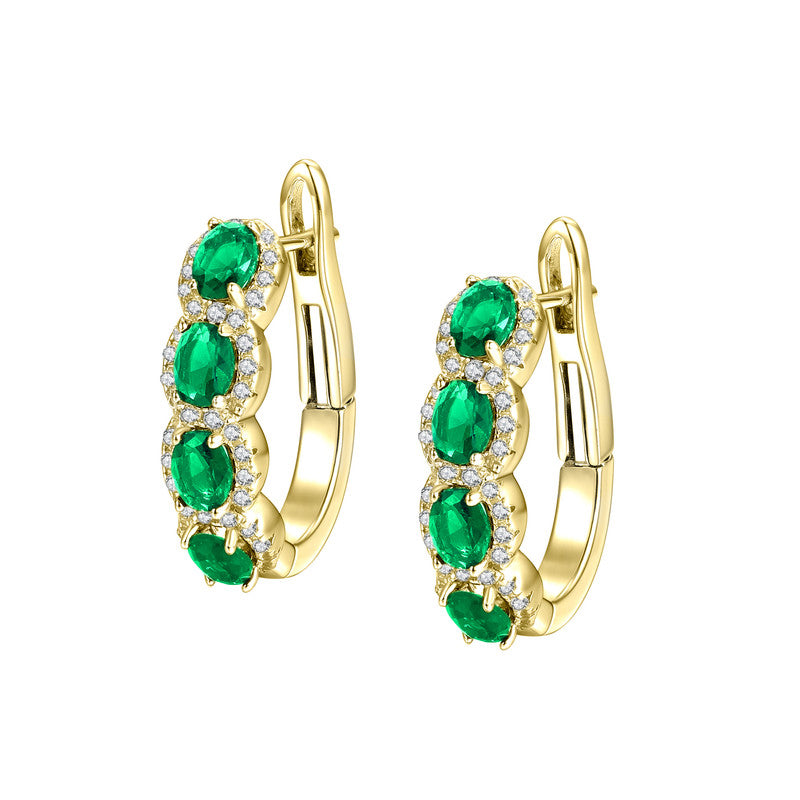 Color Oblong Hoops